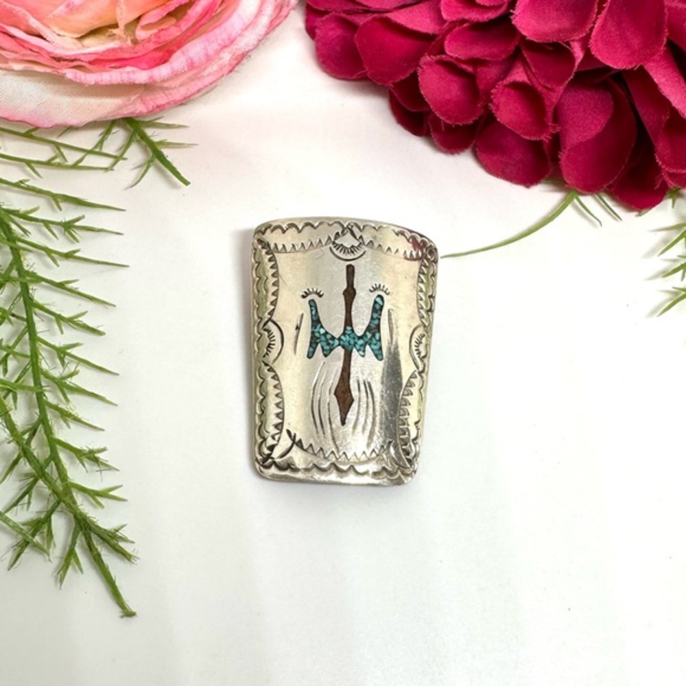 VINTAGE⚜️Sterling Silver Phoenix Bolo Tie Clip